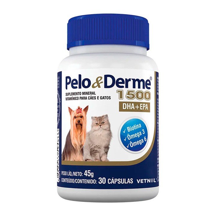 Pelo e Derme 1500mg DHA+EPA 30 Cápsulas