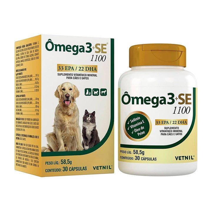 Ômega 3 SE 1100 30 Cápsulas
