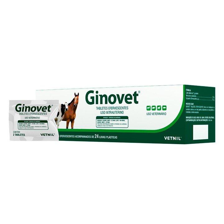 Ginovet - Cartucho com 24 Sachês com 2 Comprimidos cada (48 comp)