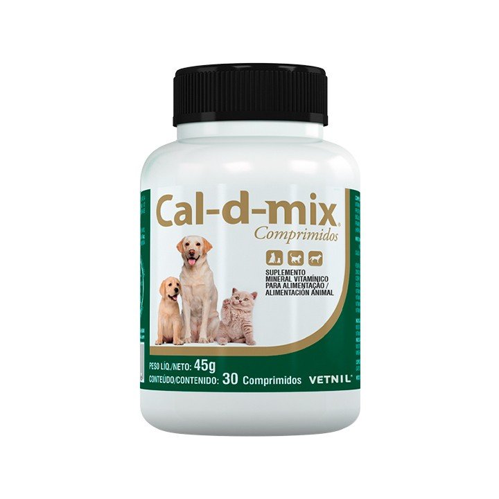 Cal-D-Mix Pet 30 Comprimidos