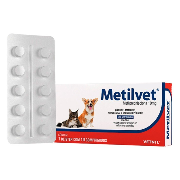 Metilvet 10mg 10 Comprimidos