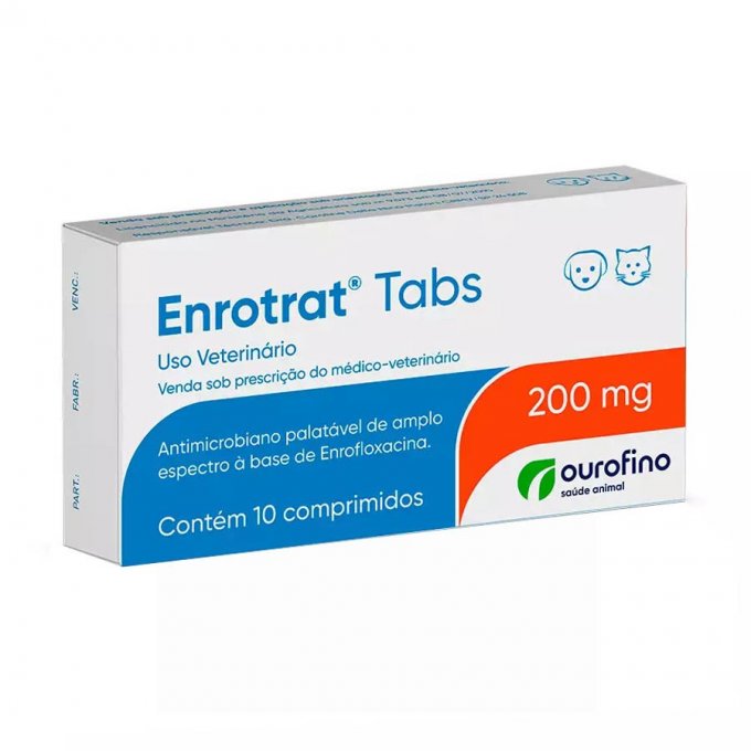 ENROTRAT TABS 200 MG C/ 10 COMPRIMIDOS