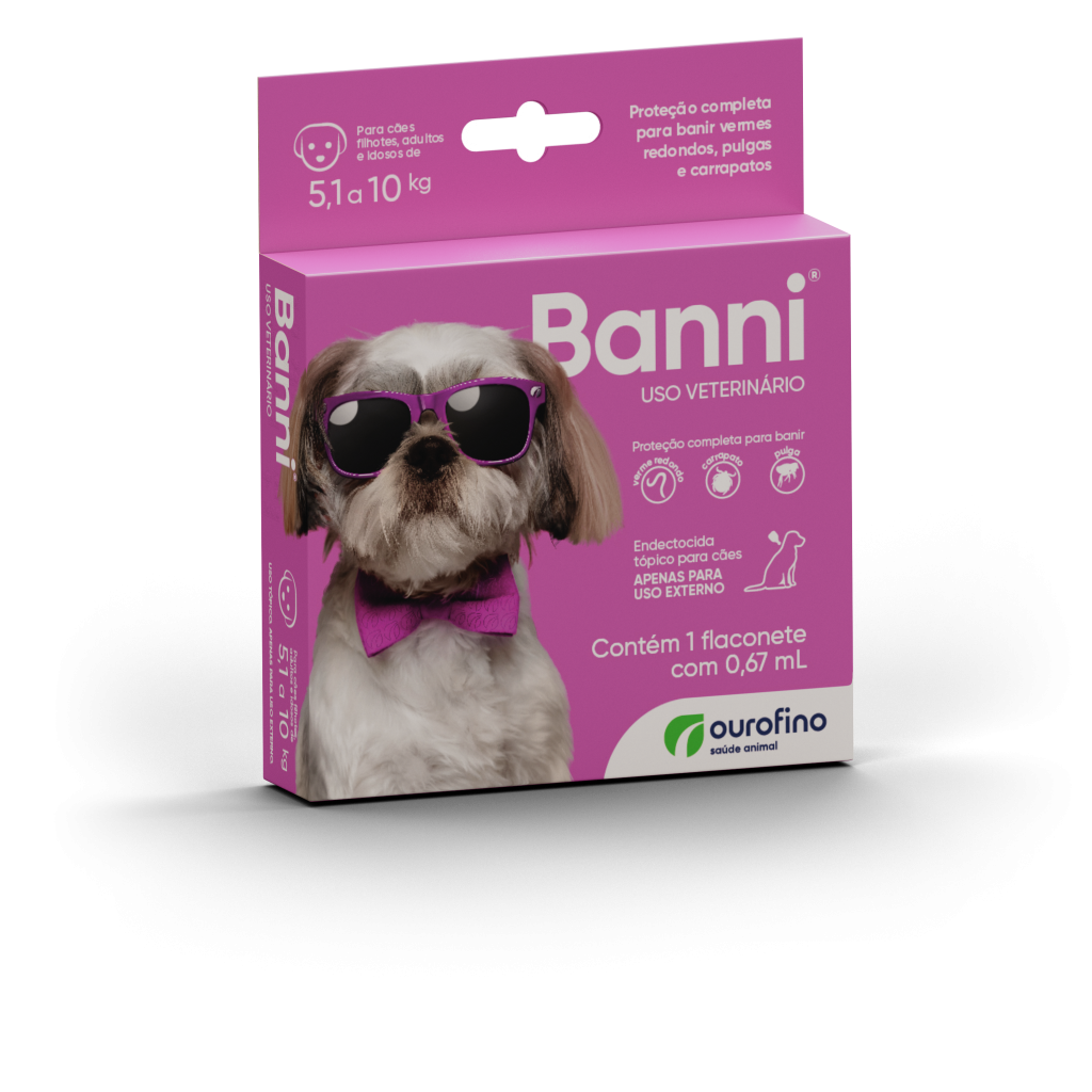 Banni Cães 5,1kg até 10kg - 0,67mL