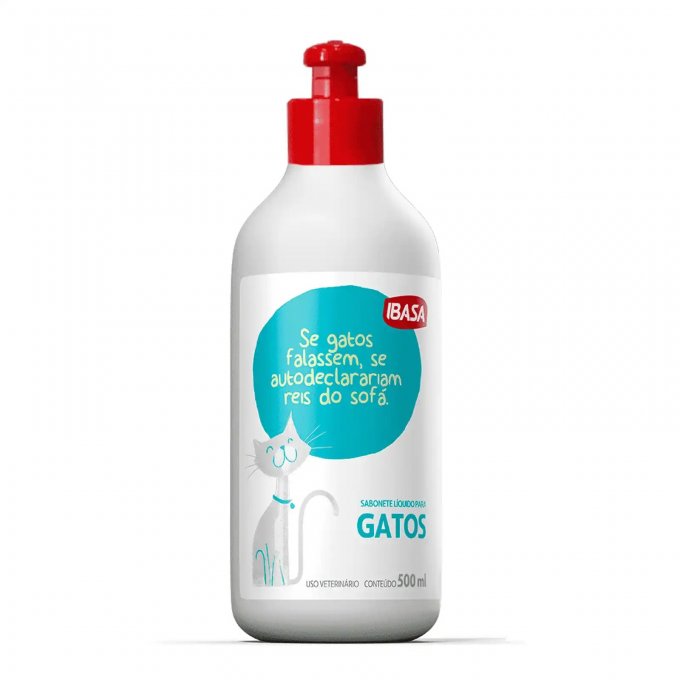 SABONETE LIQUIDO GATOS IBASA 500 ML