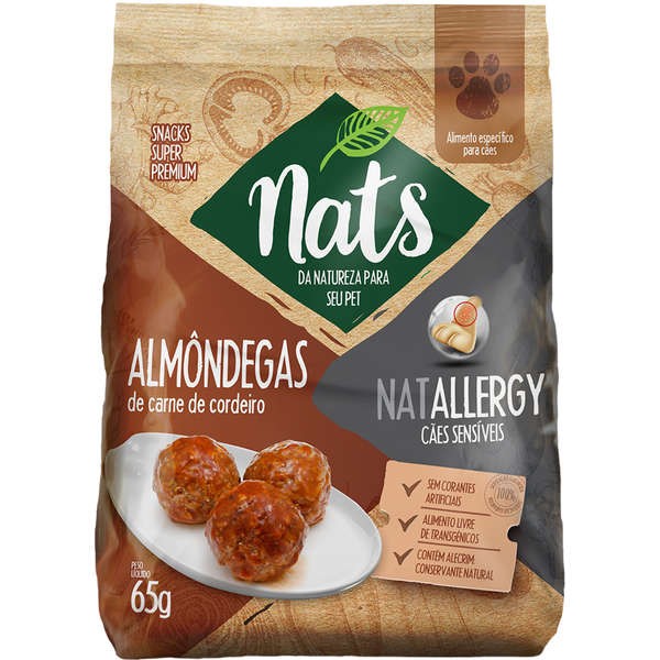 ALMONDEGAS DE CORDEIRO CAES NATALLERGY 65 G