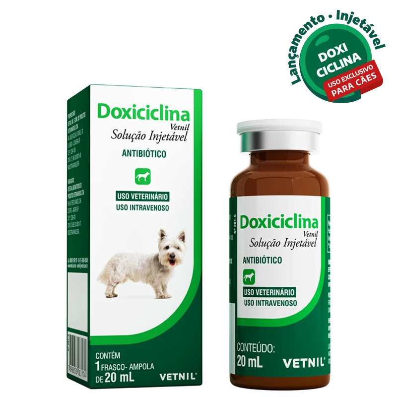Doxiciclina Vetnil Injetável 20mL