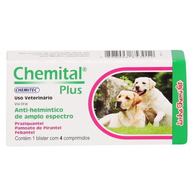 CHEMITAL PLUS COM 4 COMPRIMIDOS