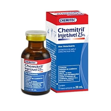 CHEMITRIL 2,5% PET INJETAVEL 20 ML