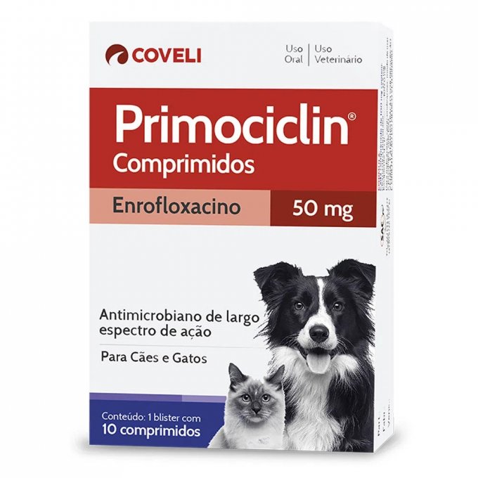 PRIMOCICLIN 50 MG COM 10 COMPRIMIDOS