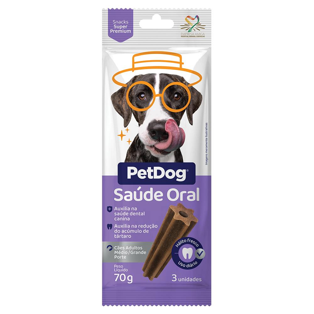 PETDOG SAUDE ORAL MEDIO/GRANDE 70G