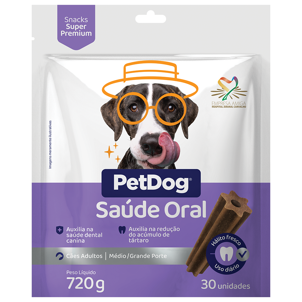PETDOG SAUDE ORAL MEDIO/GRANDE 720G