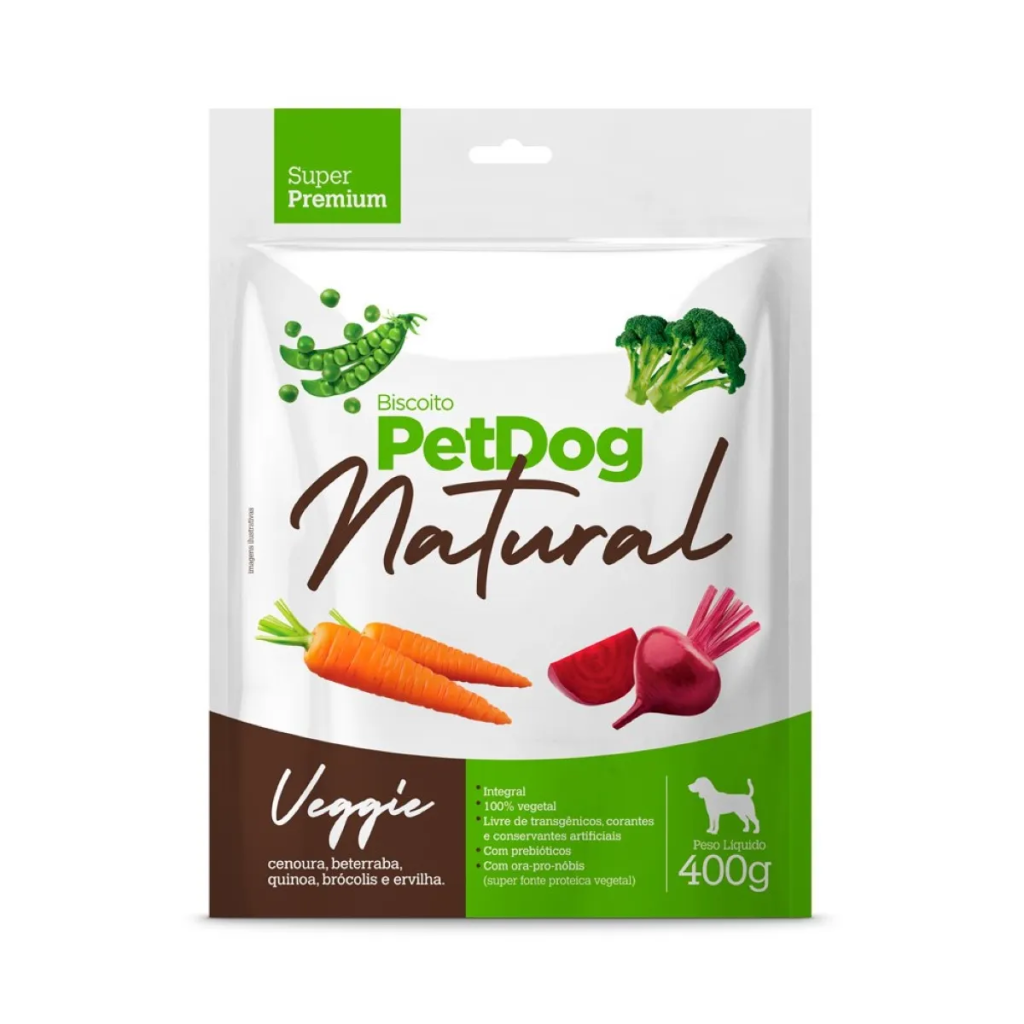 PET DOG NATURAL VEGGIE 400G