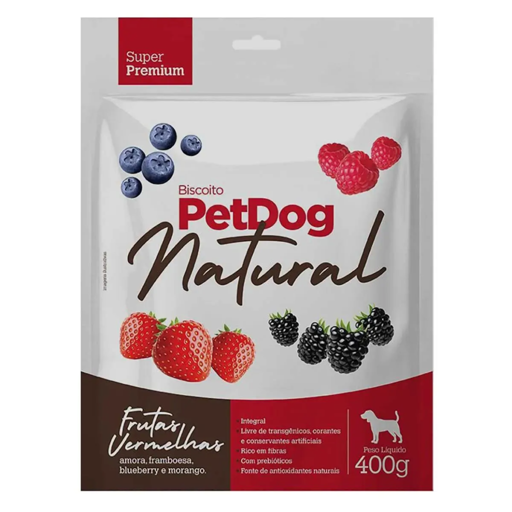 PET DOG NATURAL FRUTAS VERMELHAS 400G