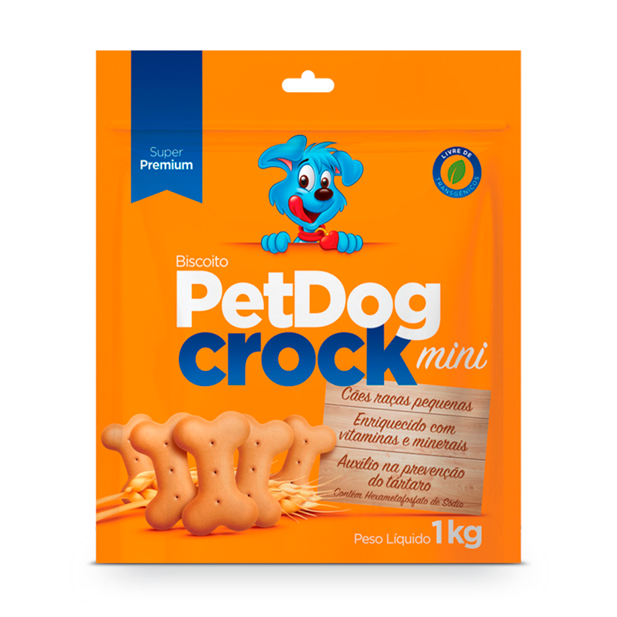 BISCOITO PETDOG CROCK MINI 1KG