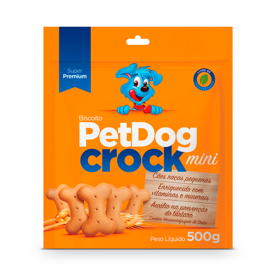 BISCOITO PETDOG CROCK MINI 500G