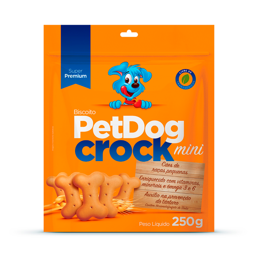 BISCOITO PETDOG CROCK MINI 250G