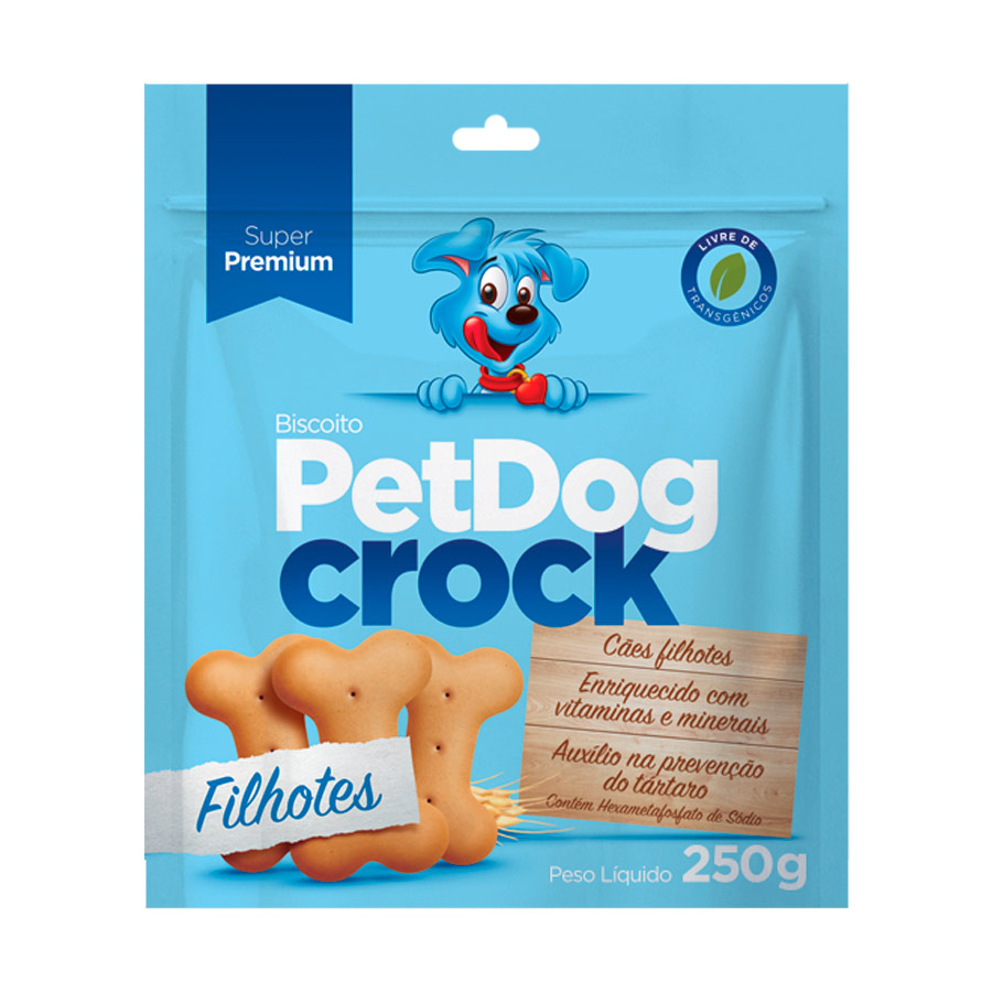 BISCOITO PETDOG CROCK FILHOTES 250G