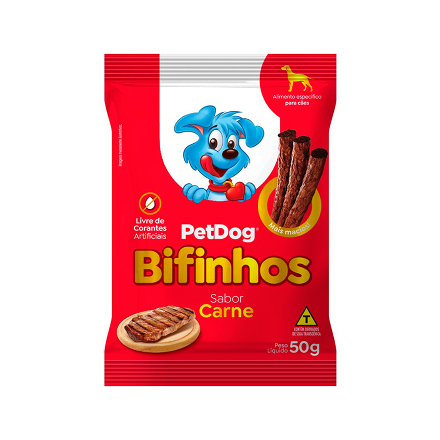 BIFINHO PETDOG CARNE 50G