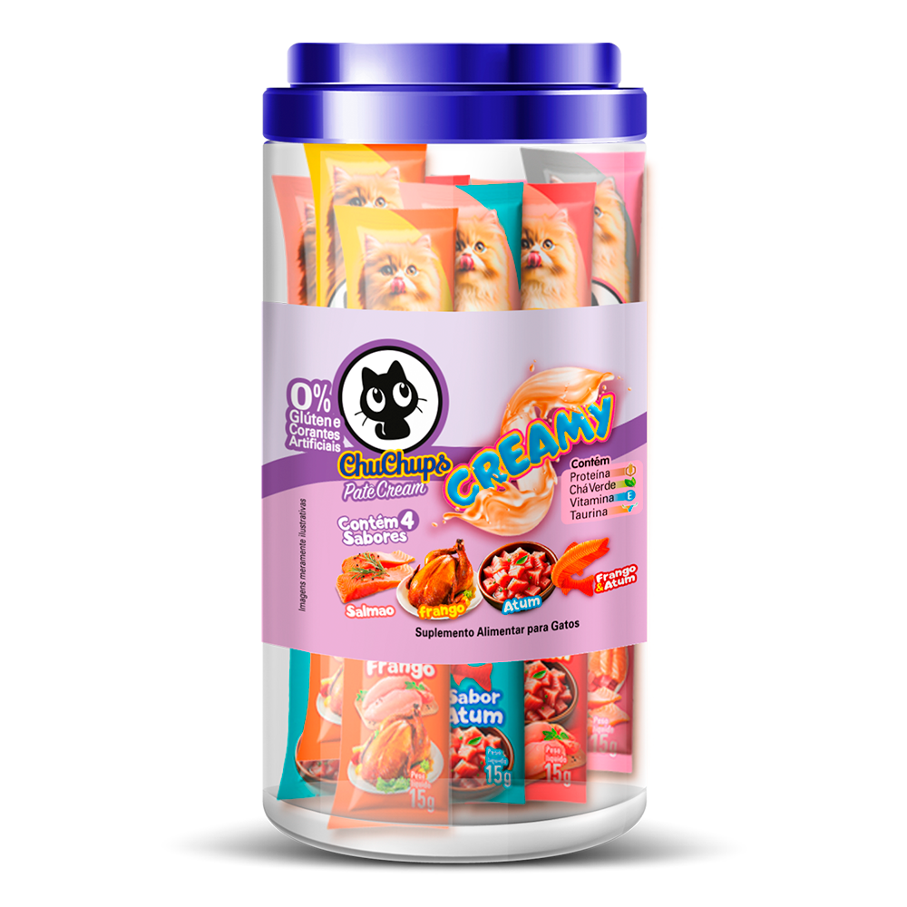 PETISCO CHUCHUPS POTE MIX COM 24 X 15G