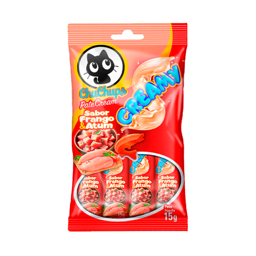 PETISCO CHUCHUPS FRANGO/ATUM 4X15G