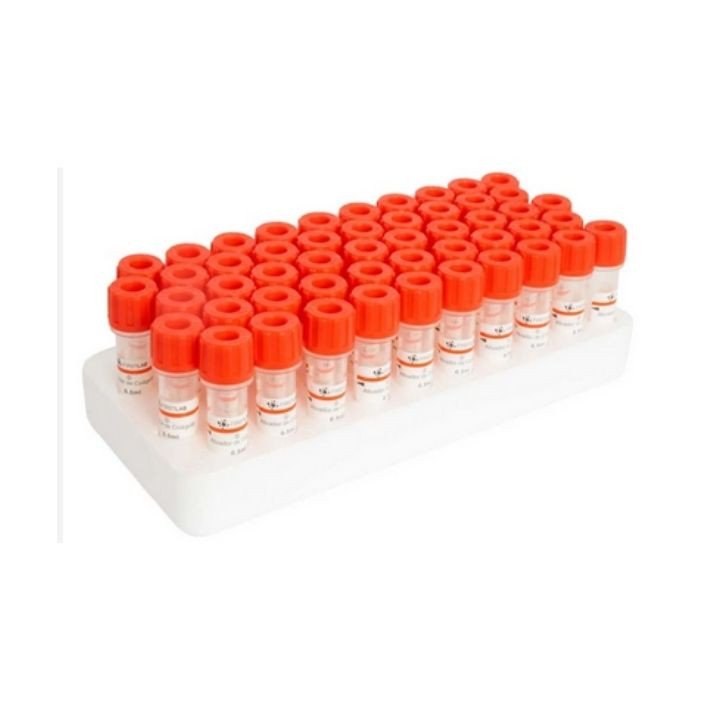 MICROTUBO COLETA DE SANGUE C/ ATIVADOR DE COAGULO (VERMELHO)