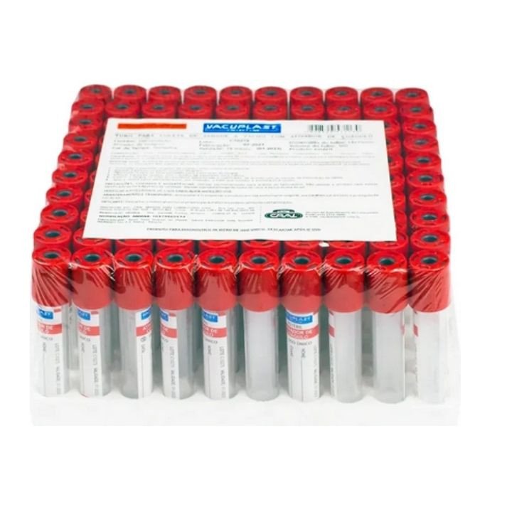 MICROTUBO COLETA DE SANGUE C/ ATIVADOR DE COAGULO (VERMELHO) 4ML