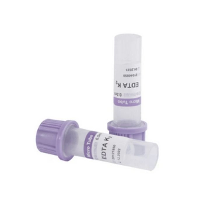 TUBO PARA COLETA DE SANGUE COM REAGENTE EDTA K3 13X75MM 4ML (LILAS)