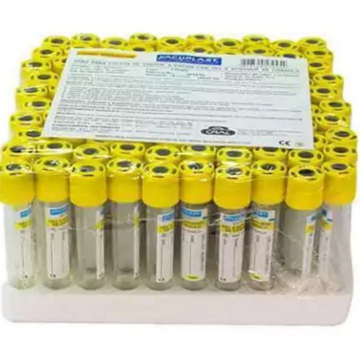 TUBO COLETA GEL E ATIVADOR DE COAGULO 3ml (AMARELO)