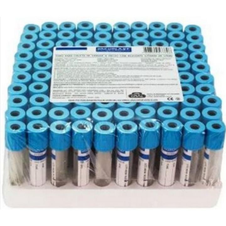 TUBO PARA COLETA DE SANGUE COM REAGENTE CITRATO DE SODIO (AZUL)