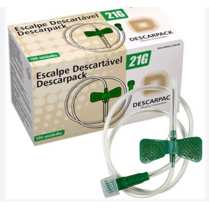 SCALP PVC 21G (VERDE) DESCARPACK
