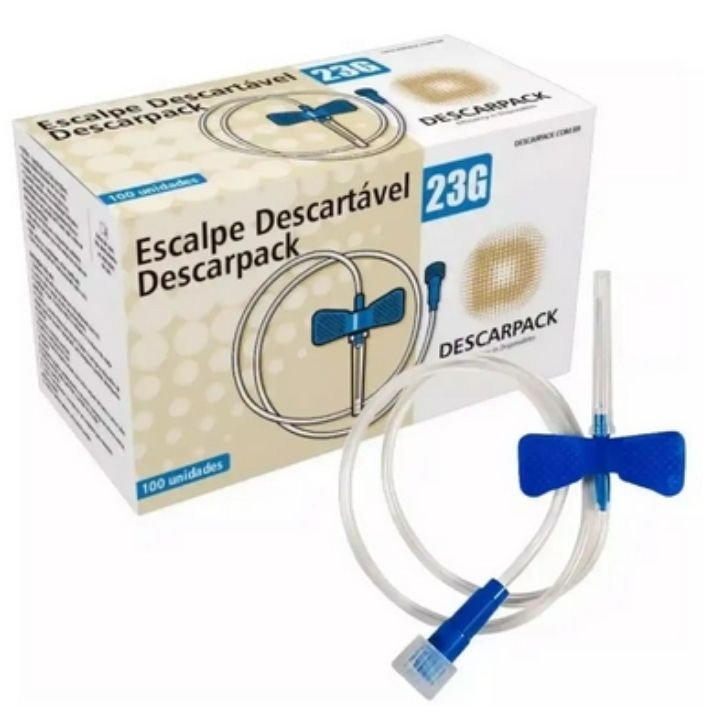 SCALP PVC 23G (AZUL) DESCARPACK