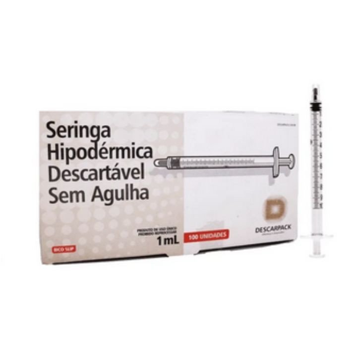 SERINGA DESC. 01ML S/AG SLIP DESCARPACK