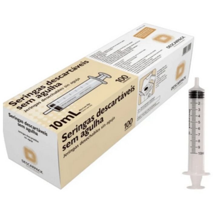 SERINGA DESC. 10ML S/AG LOCK DESCARPACK
