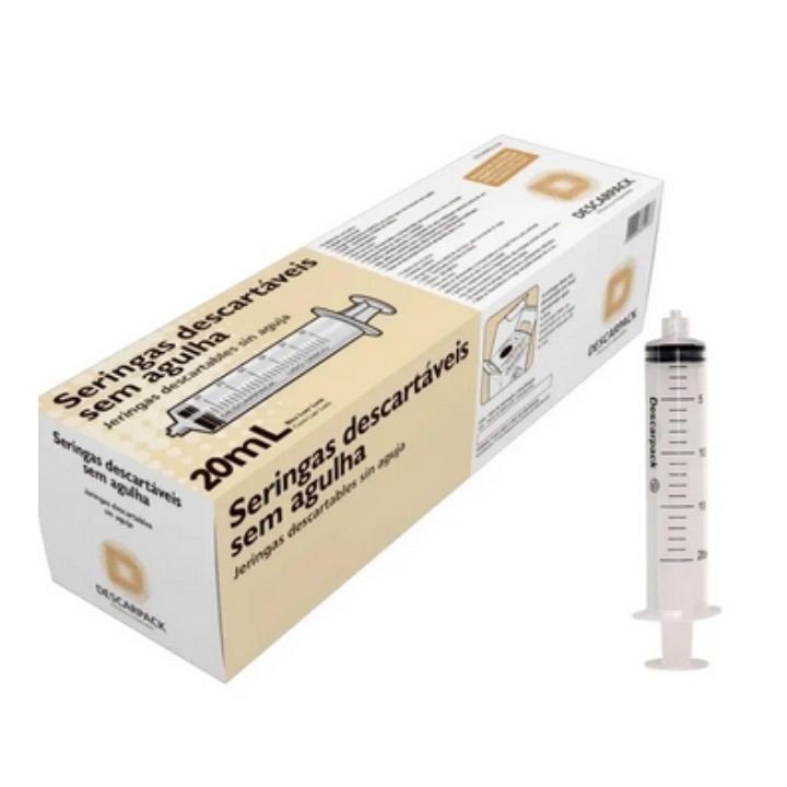 SERINGA DESC. 20ML S/AG SLIP DESCARPACK