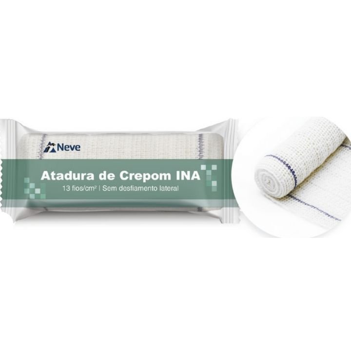 ATADURA CREPE INA 13F 12CM X 1,8M