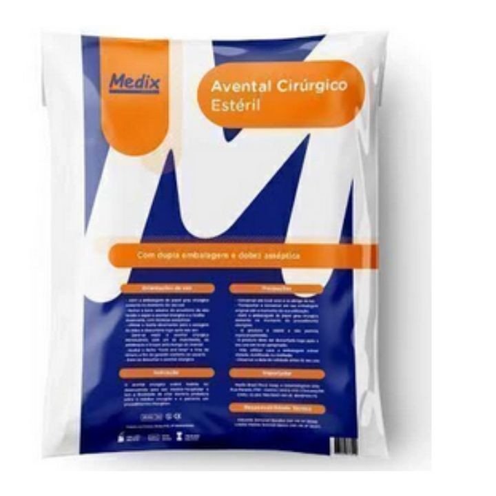 AVENTAL CIRURGICO 43GR TAM G + TOALHA C/ 01UN
