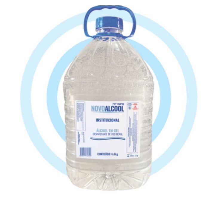 ÁLCOOL ETÍLICO HIDRATADO 70° GEL 4,4KG