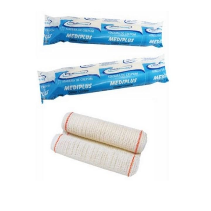 ATADURA DE CREPE MEDIPLUS 13FIOS 15CM X 1,8M