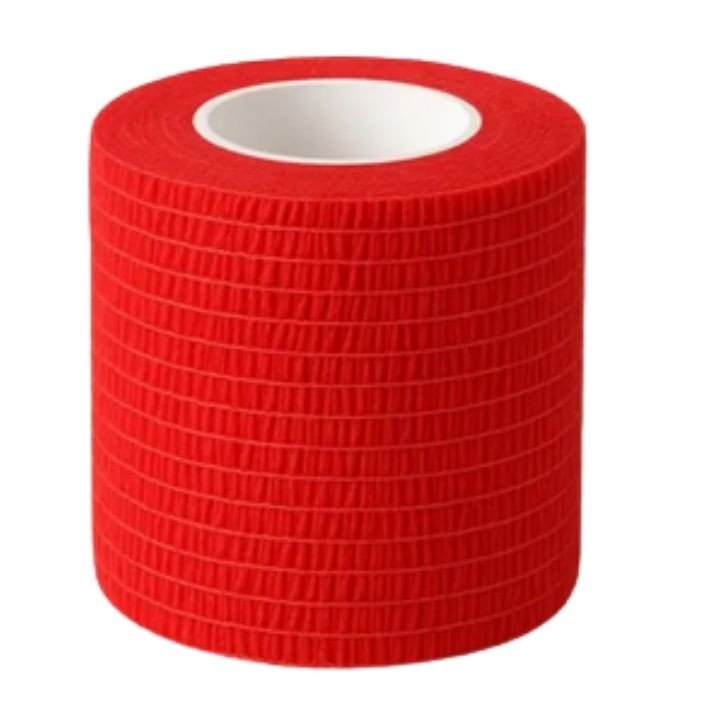 BANDAGEM LATEX 05CM X 2M - VERMELHO
