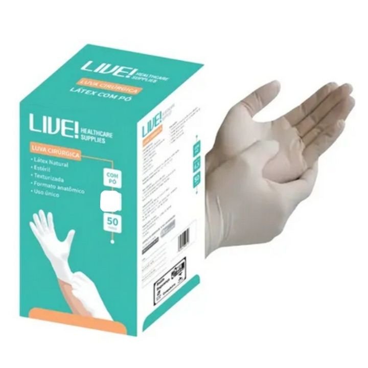 LUVA CIRÚRGICA LATEX C/PO TAM 7.0 PAR