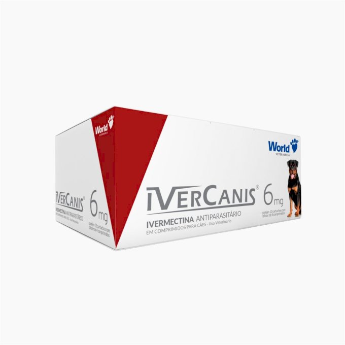 IVERCANIS 6MG DISPLAY - 12 CARTUCHOS COM 4 COMPRIMIDOS