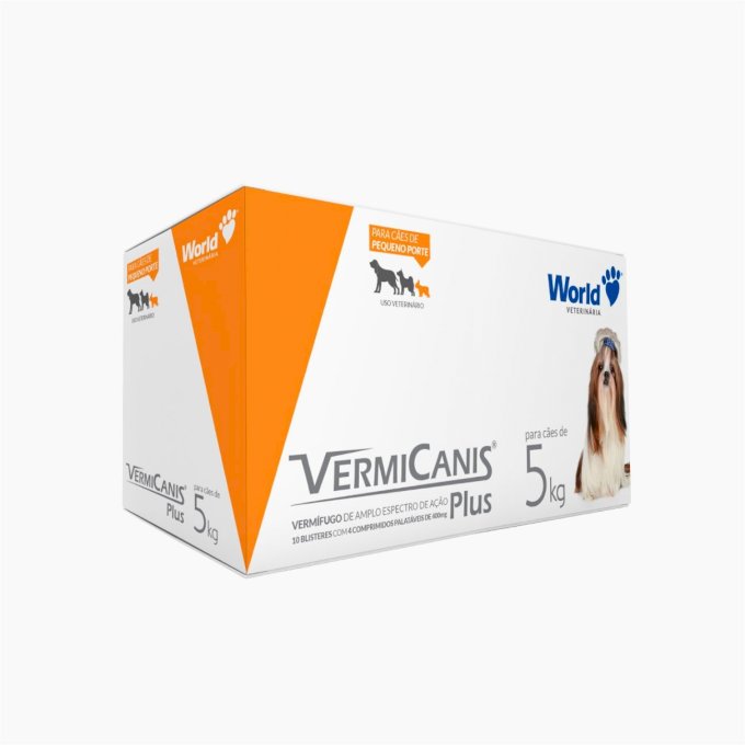 VERMICANIS 400MG DISPLAY - 10 BLISTERES COM 4 COMPRIMIDOS