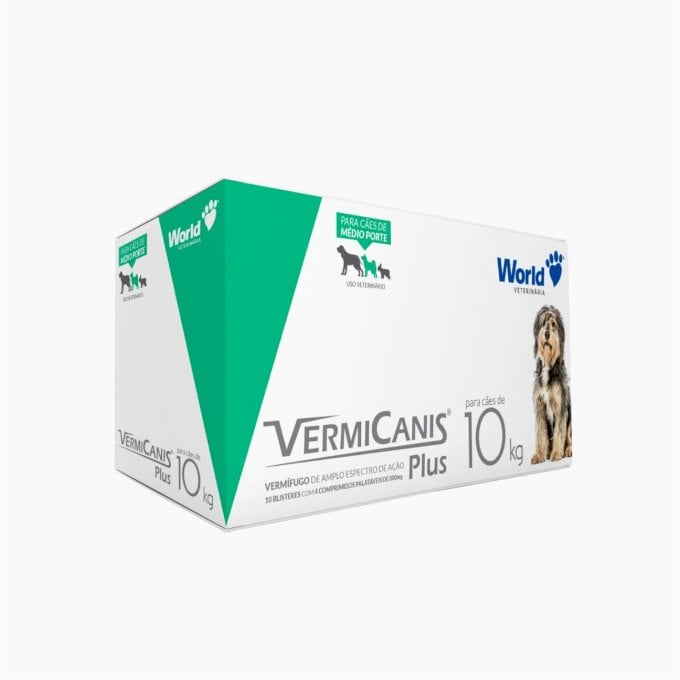 VERMICANIS 800MG DISPLAY - 10 BLISTERES COM 4 COMPRIMIDOS