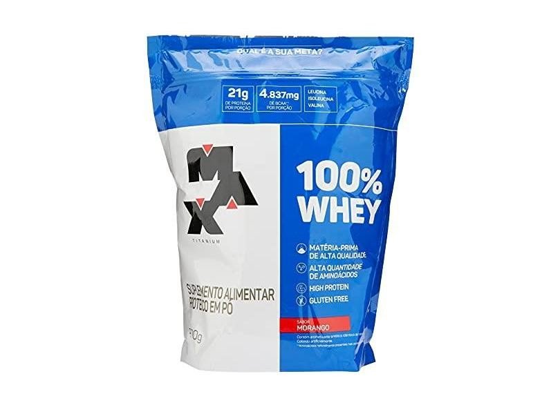 Whey 100% Max Titanium 900g Refil