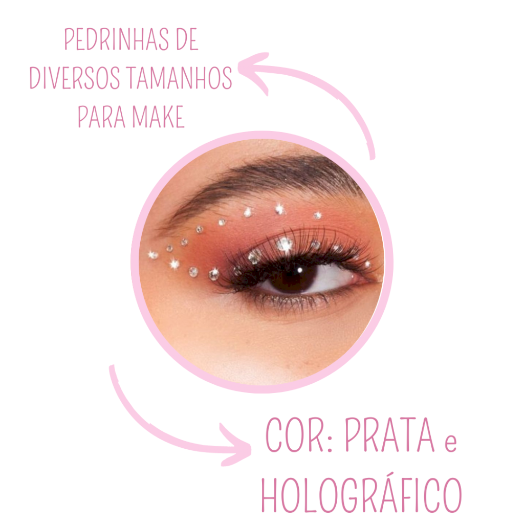 Pedra strass potinho - Transparente Furta Cor