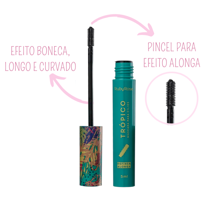 Rímel Trópico Ruby Rose Alonga e Define