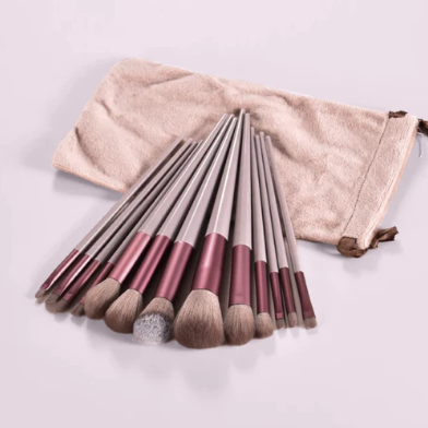 Kit Pincel de Maquiagem Acompanha Bolsinha