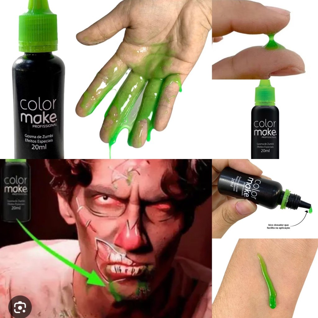 Gosma de Zumbi Verde Artificial Colormake 👻