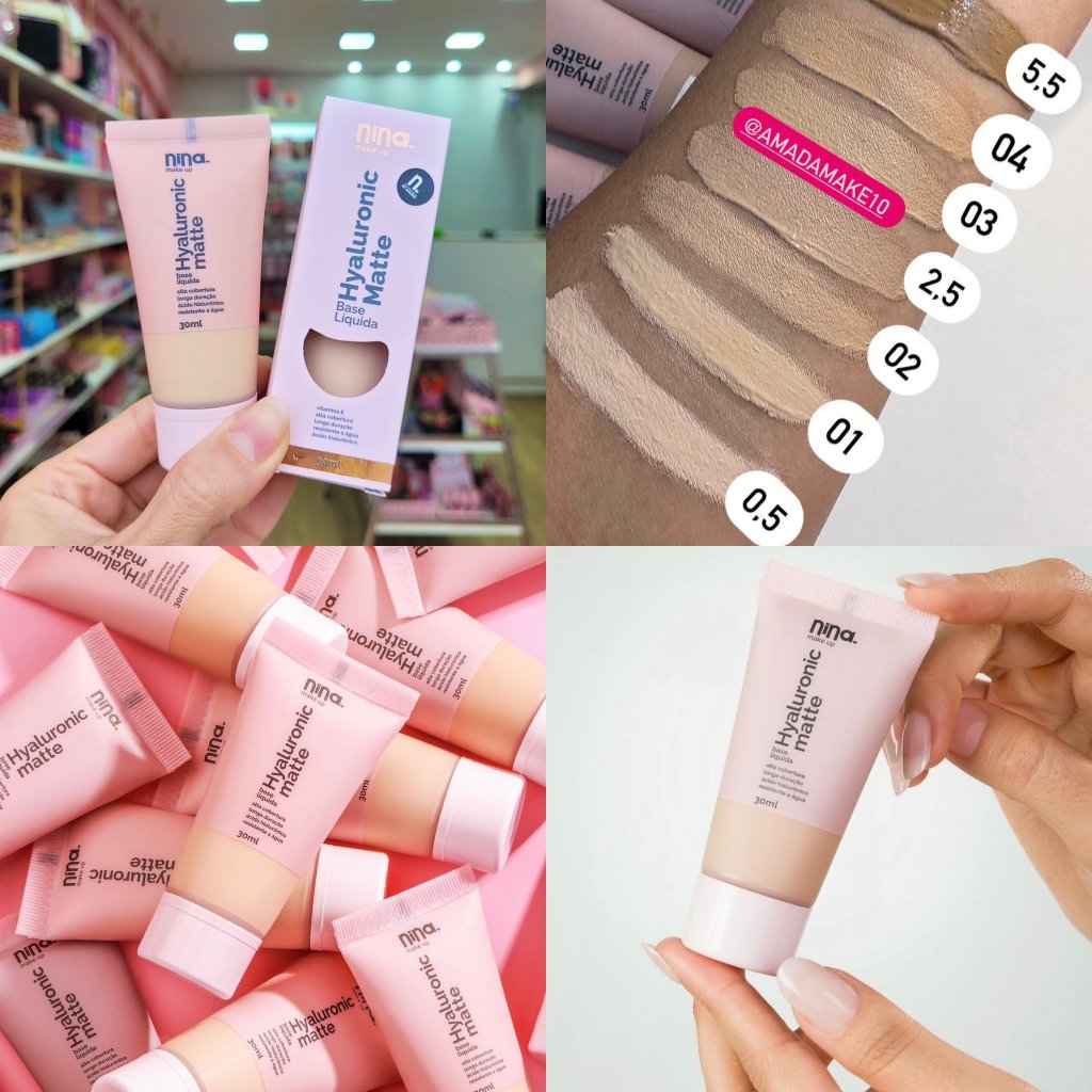 Base Hyaluronic Matte Nina Make Up 