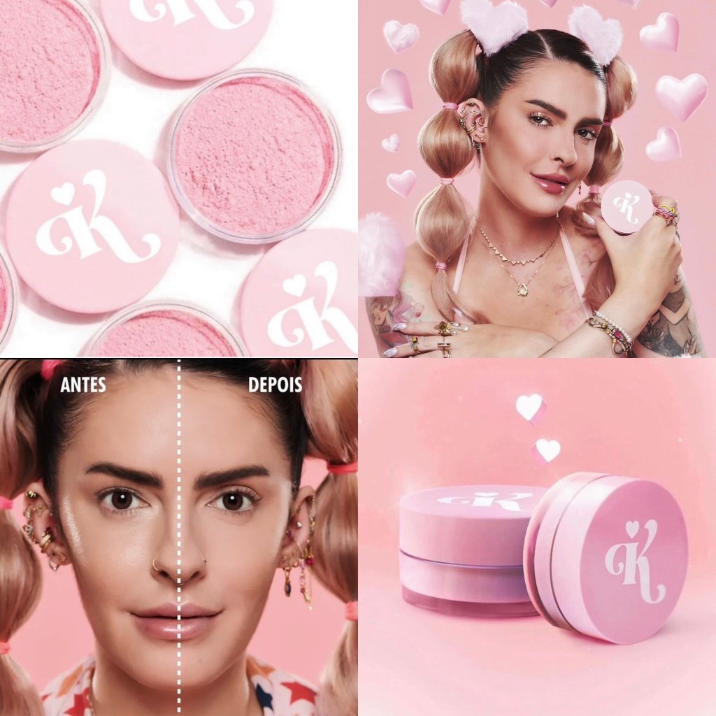 Pó Rosa Solto Pink Powder Karen Bachini Beauty